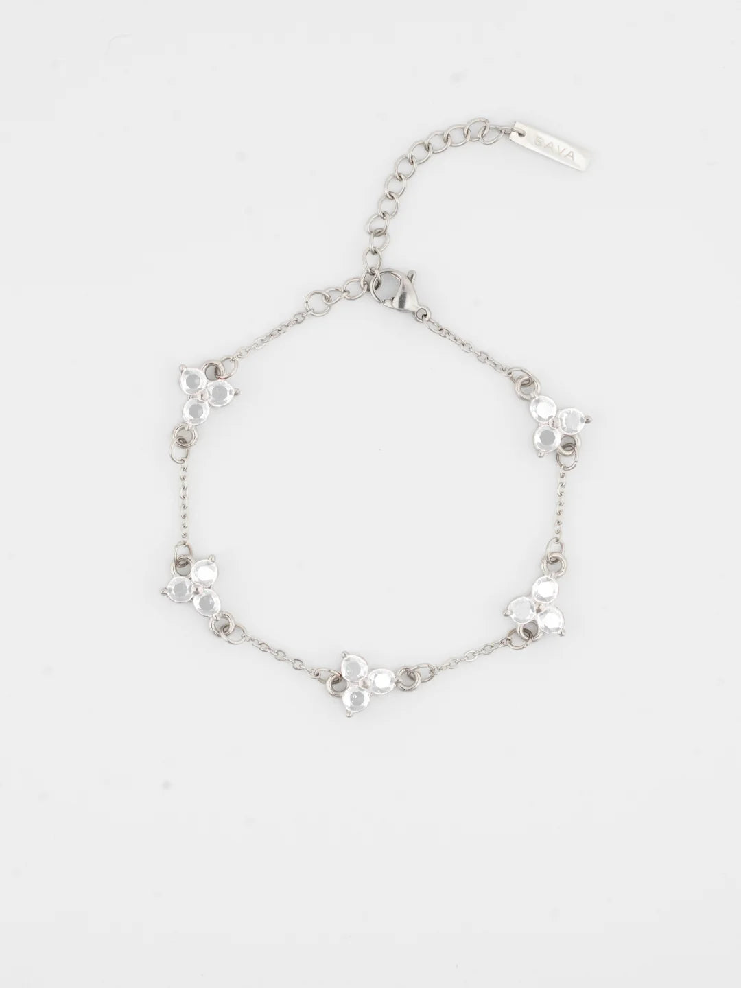 WHITE CLOVER BRACELET | Zilver