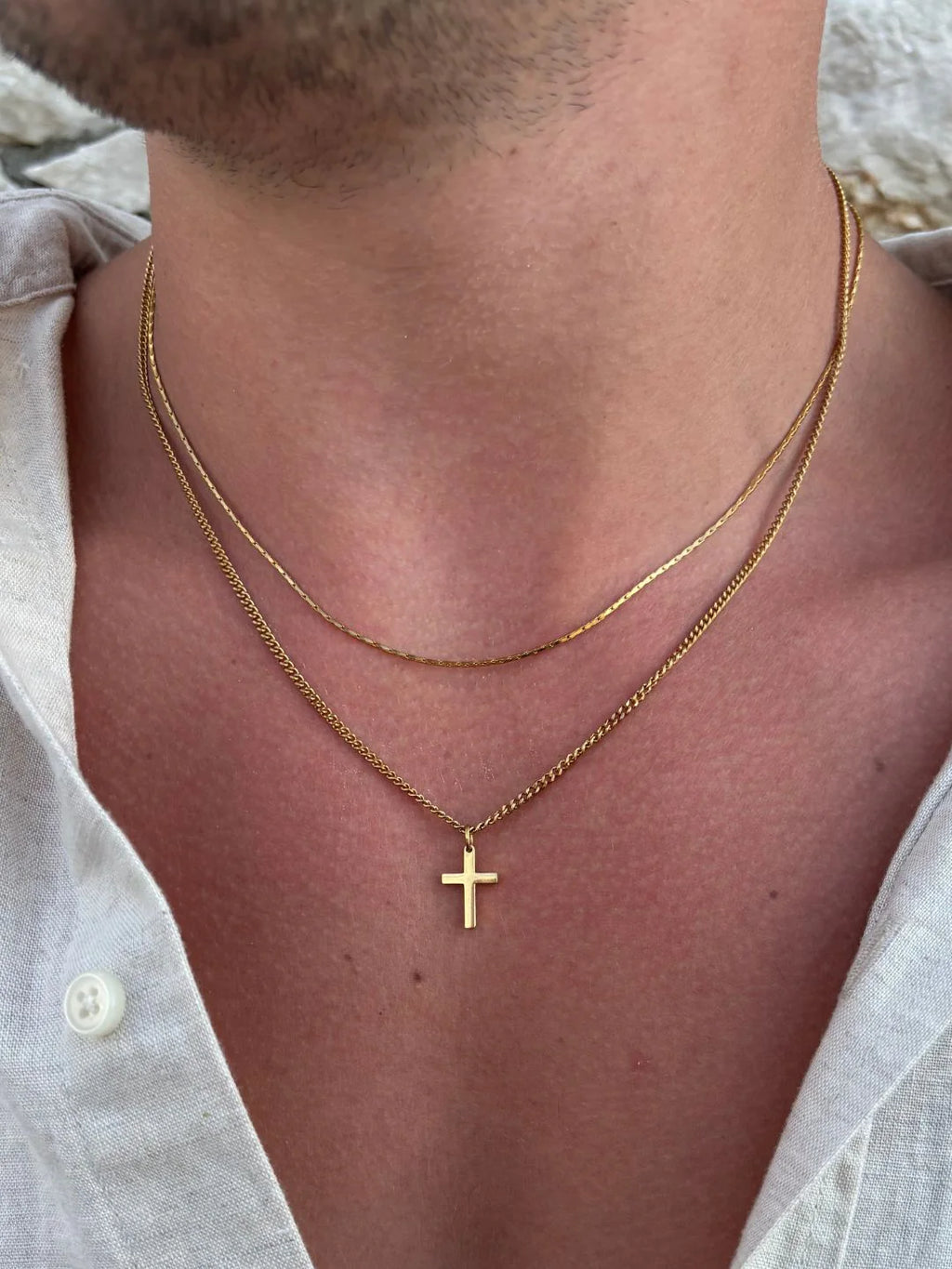 CROSS CHAIN | 18K Goud