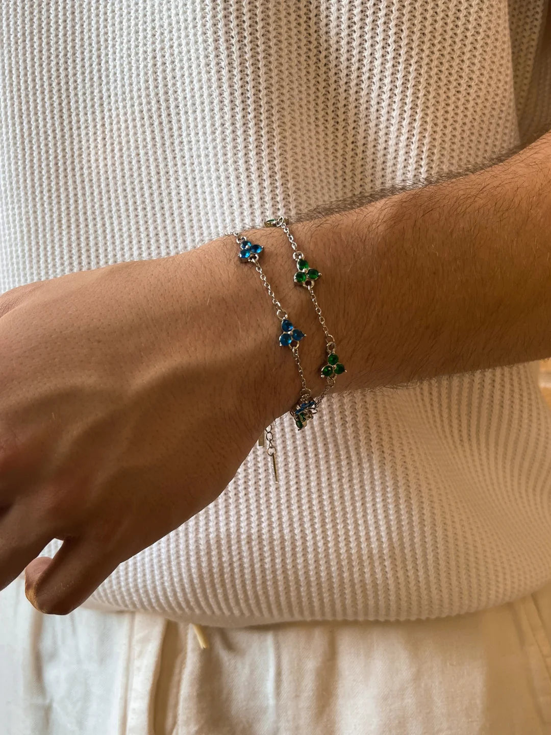 CLOVER BRACELET SET | Zilver