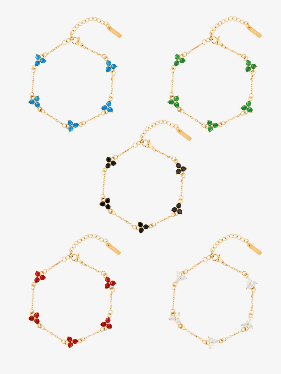 CLOVER BRACELET SET | 18K Goud