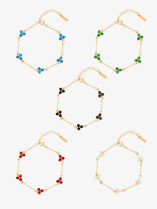 CLOVER BRACELET SET | 18K Goud