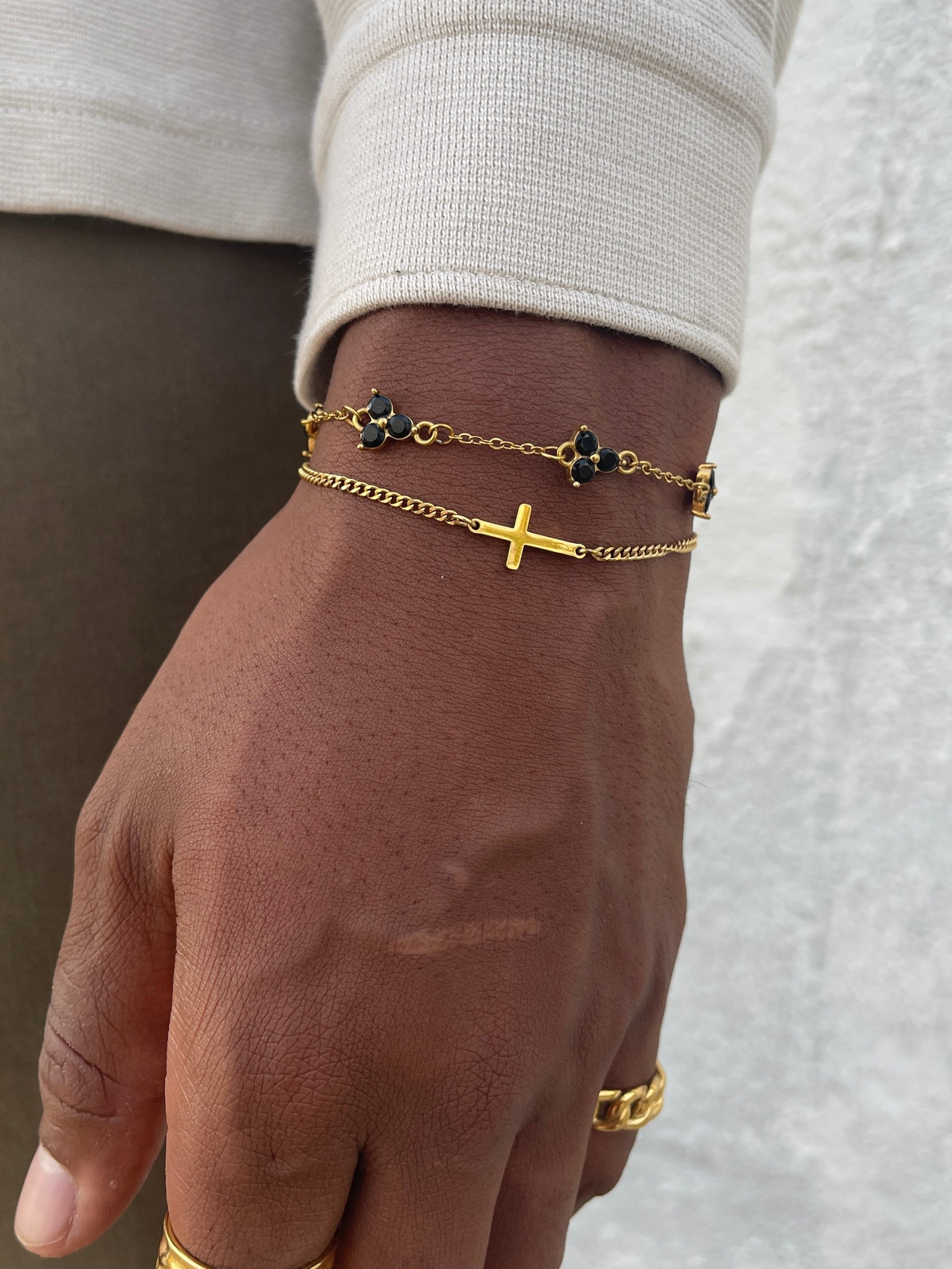 CROSS BRACELET | 18K Goud