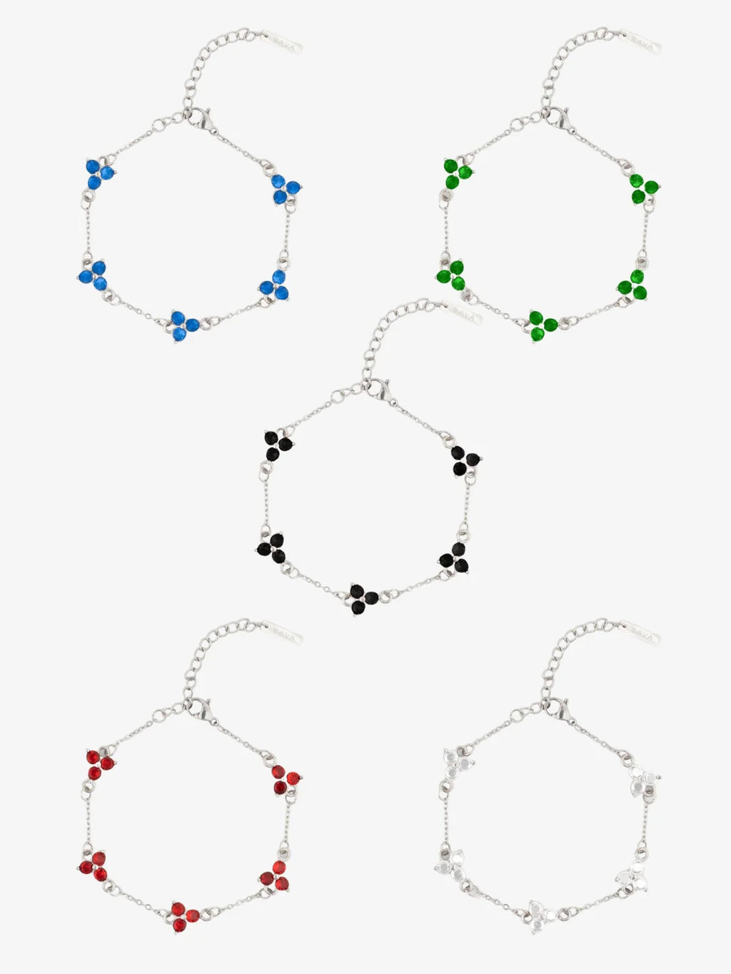 CLOVER BRACELET SET | Zilver
