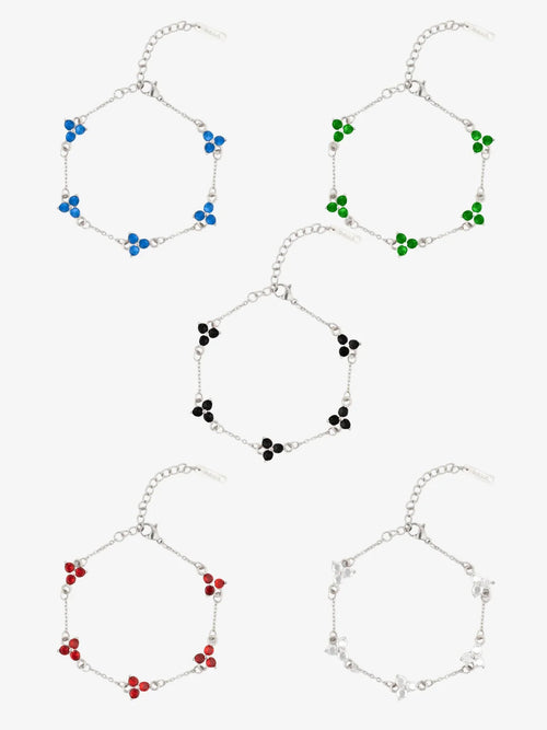 CLOVER BRACELET SET | Zilver
