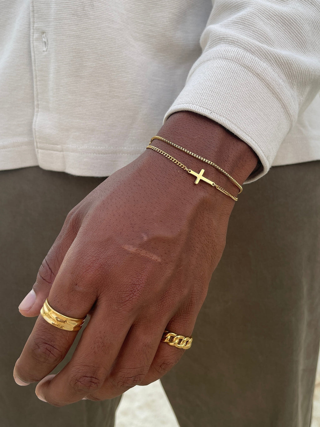 CROSS BRACELET | 18K Goud