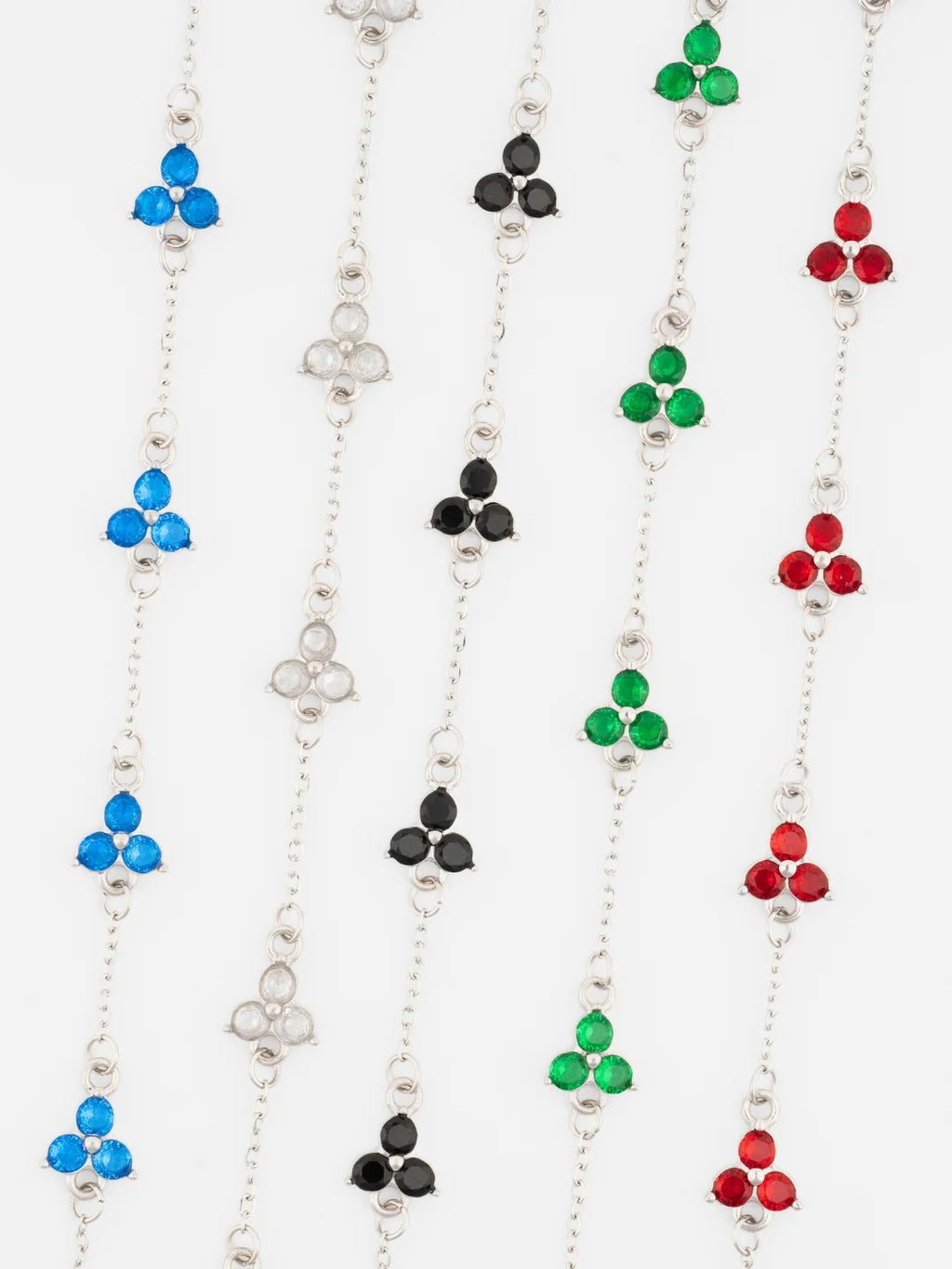 GREEN CLOVER BRACELET | Zilver