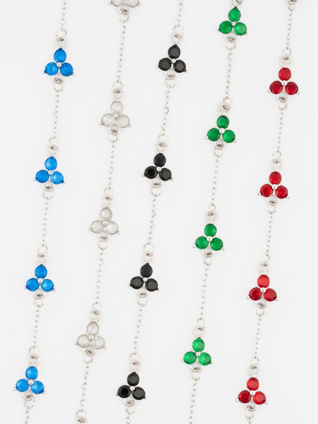 GREEN CLOVER BRACELET | Zilver