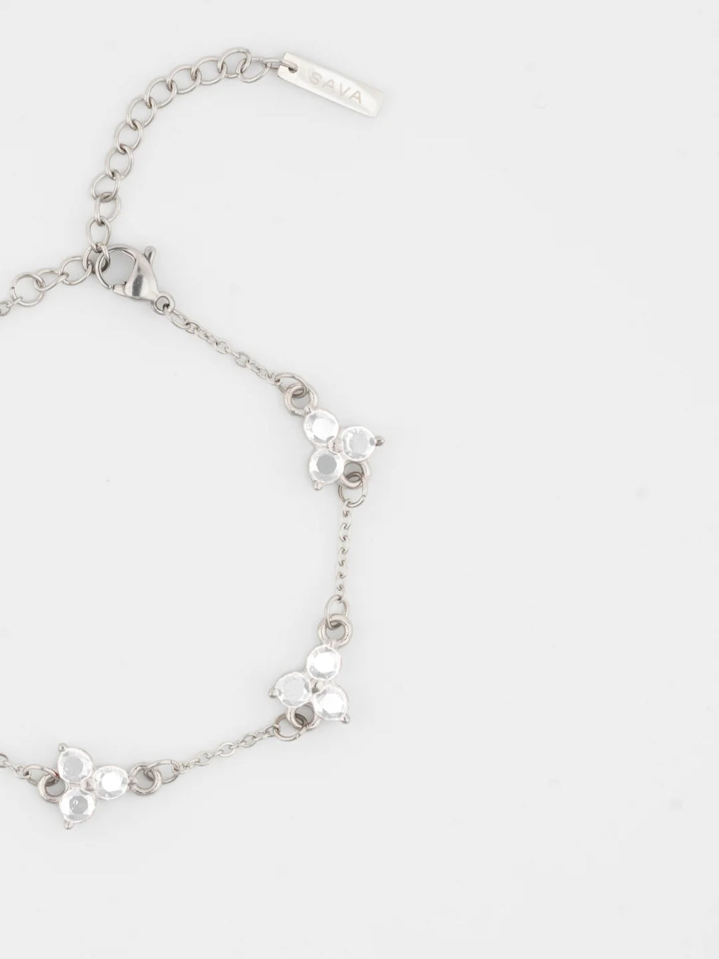 WHITE CLOVER BRACELET | Zilver