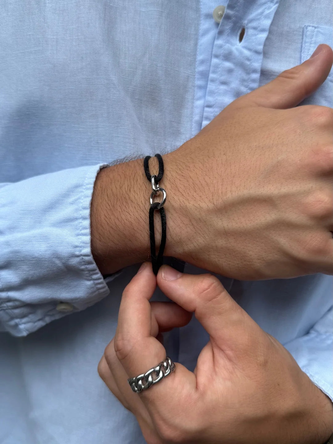 MIDNIGHT UNITY BRACELET | Zilver