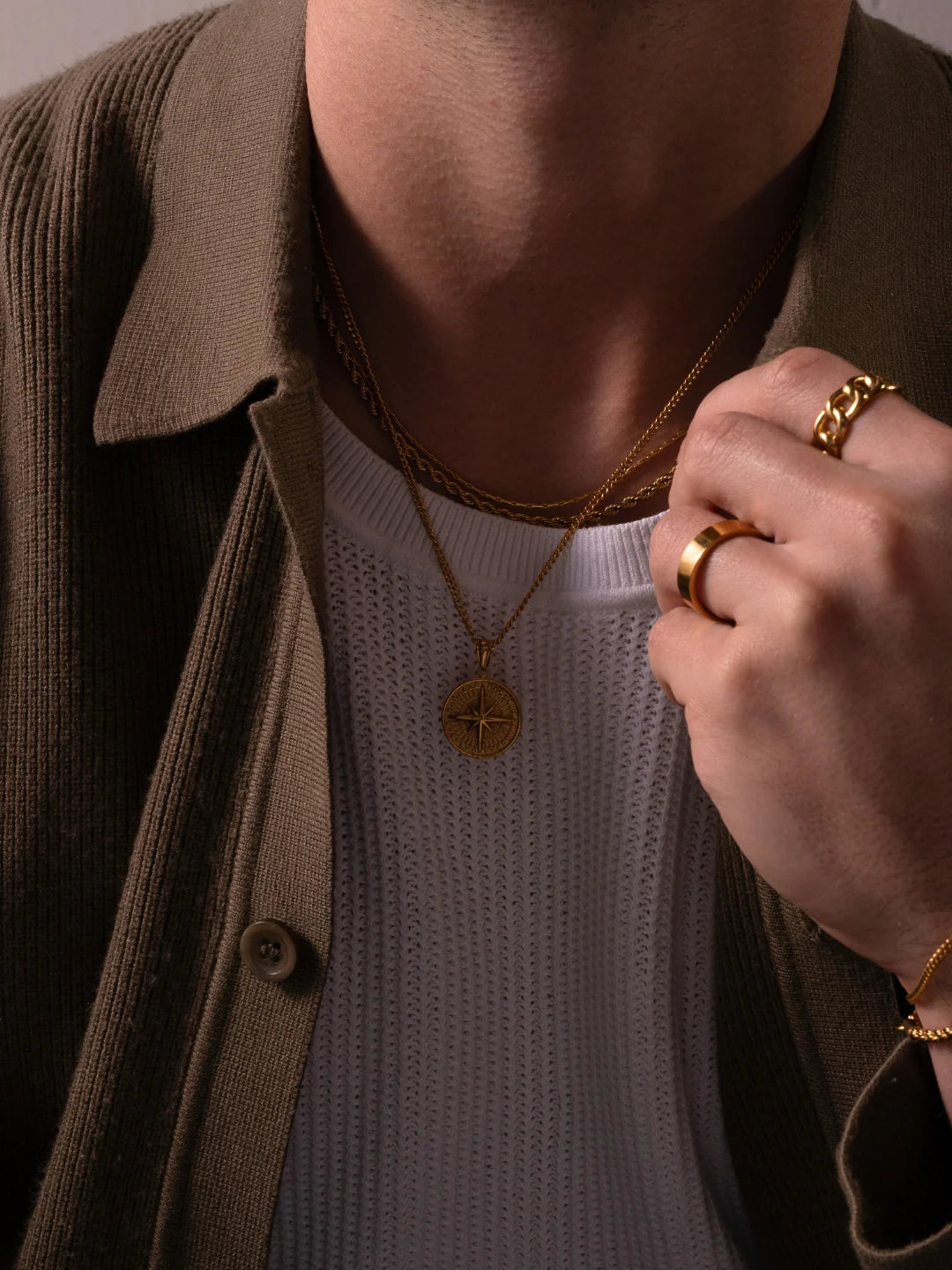 COMPASS CHAIN | 18K Goud