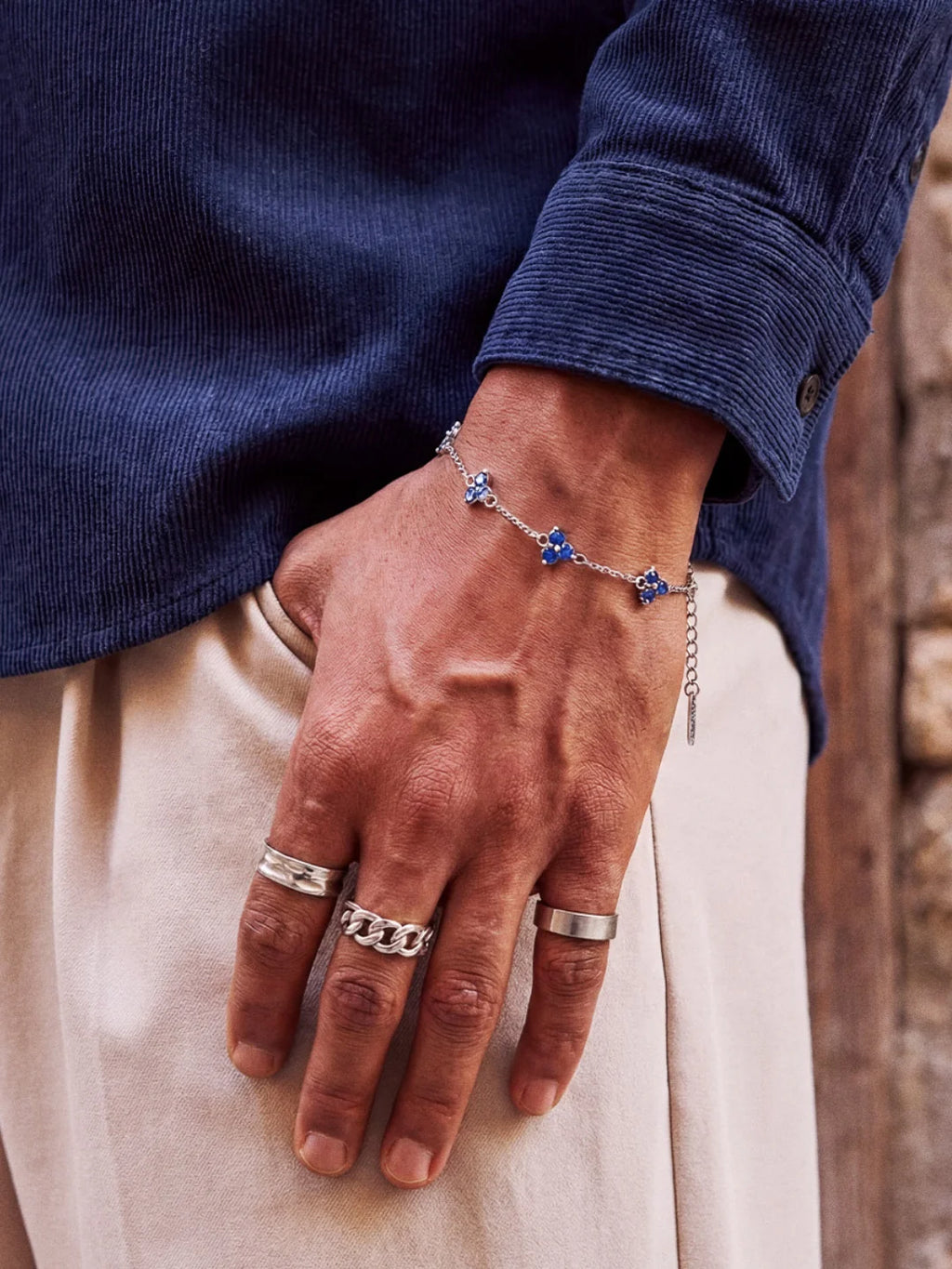 OCEAN CLOVER BRACELET | Zilver