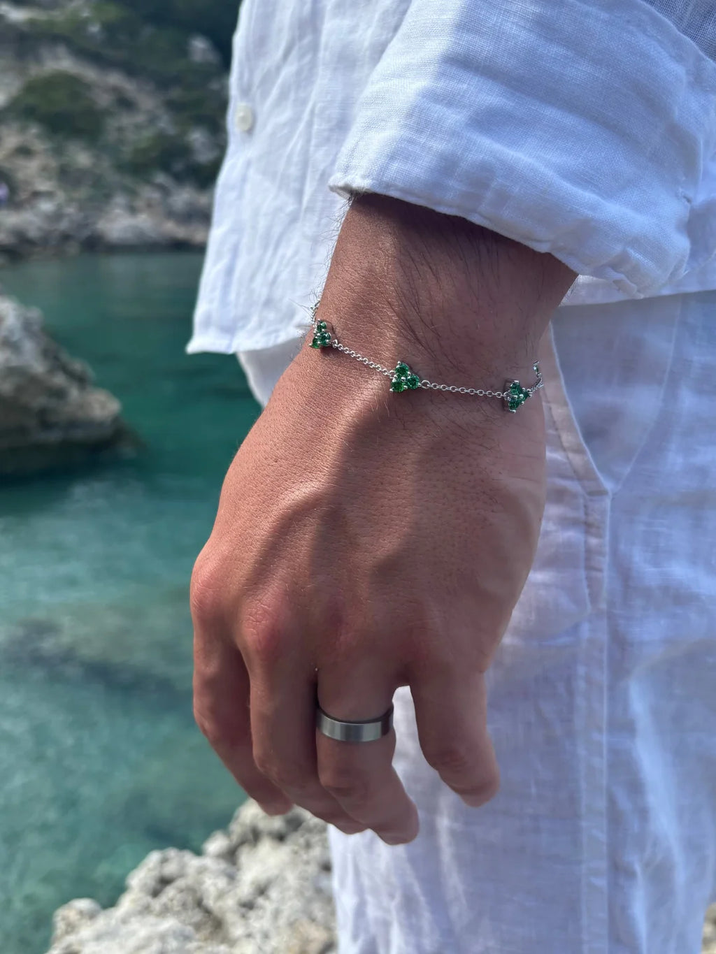 CLOVER BRACELET SET | Zilver